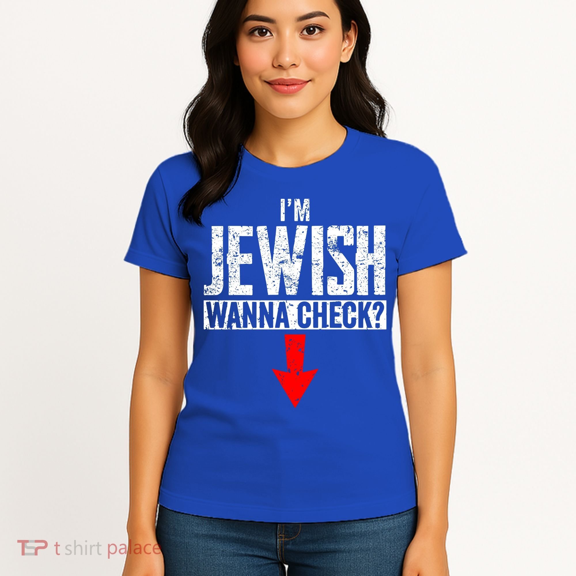IM Jewish Wanna Check Hebrew Hanukkah Passover Brit Milah Women's T-Shirt