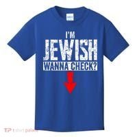 IM Jewish Wanna Check Hebrew Hanukkah Passover Brit Milah Kids T-Shirt thumb 0