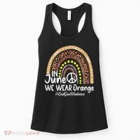 In June We Wear Orange End Gun Violence Awareness Rainbow Women's Tank Top thumb 0