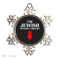 I'm Jewish Wanna Check Funny Jewish  Ornament thumb 0