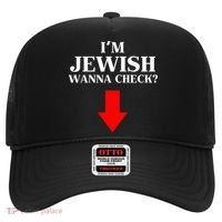 I'm Jewish Wanna Check Funny Jewish  Hat thumb 0