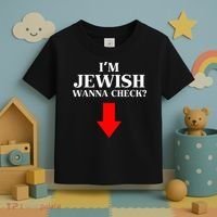 I'm Jewish Wanna Check Funny Jewish  Toddler T-Shirt thumb 3