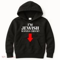 I'm Jewish Wanna Check Funny Jewish  Kids Hoodie thumb 0