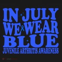 In July We Wear Blue Juvenile Arthritis Awareness Groovy Meaningful Gift Ornament thumb 1