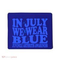 In July We Wear Blue Juvenile Arthritis Awareness Groovy Meaningful Gift Mousepad thumb 0