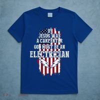 If Jesus Was A Carpenter God Must Be An Electrician T-Shirt thumb 5