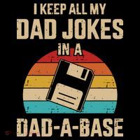 I Keep All My Dad Jokes In A Dad A Base Ornament thumb 1