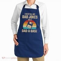 I Keep All My Dad Jokes In A Dad A Base Apron thumb 2