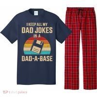 I Keep All My Dad Jokes In A Dad A Base Pajama Set thumb 0
