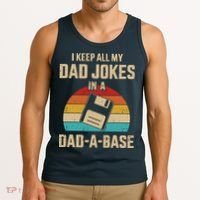 I Keep All My Dad Jokes In A Dad A Base Tank Top thumb 3