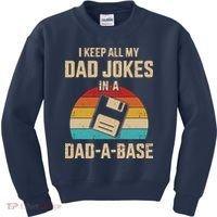 I Keep All My Dad Jokes In A Dad A Base Kids Sweatshirt thumb 0