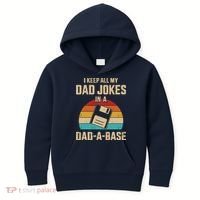 I Keep All My Dad Jokes In A Dad A Base Kids Hoodie thumb 0