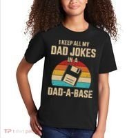 I Keep All My Dad Jokes In A Dad A Base Kids T-Shirt thumb 2