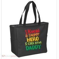 I Know A Super Hero I Call Him Daddy Tote Bag thumb 2