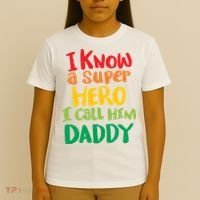 I Know A Super Hero I Call Him Daddy T-Shirt thumb 4