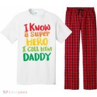 I Know A Super Hero I Call Him Daddy Pajama Set thumb 0