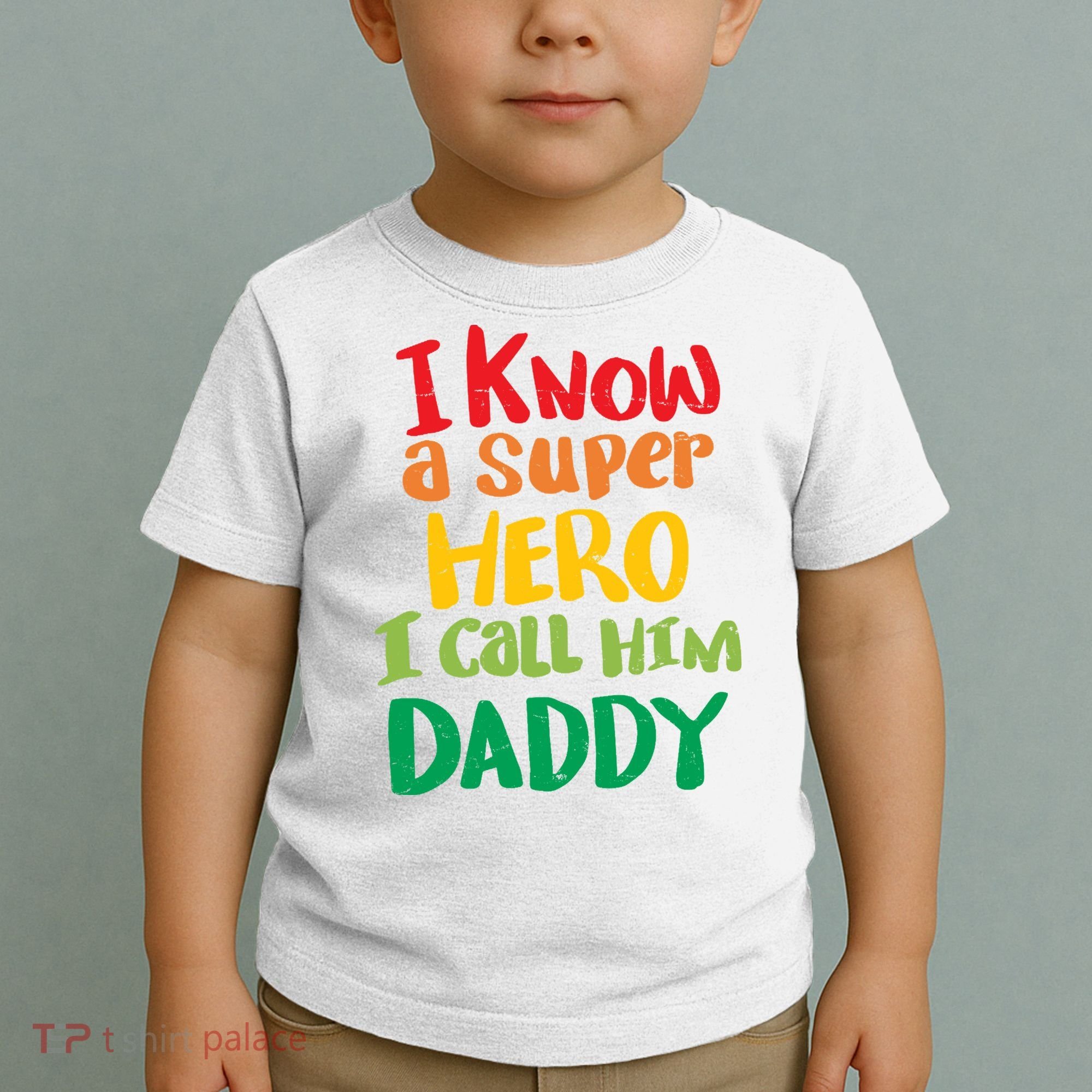 I Know A Super Hero I Call Him Daddy Toddler T-Shirt