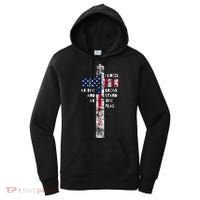 I Kneel At The Cross And Stand Patriotic Stand For The Flag Gift Women's Hoodie thumb 0
