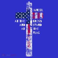 I Kneel At The Cross And Stand Patriotic Stand For The Flag Gift Women's Tank Top thumb 5