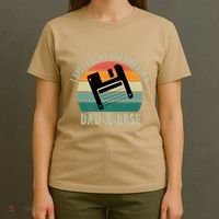 I Keep All My Dad Jokes In A DadABase Vintage Fathers Day T-Shirt thumb 4