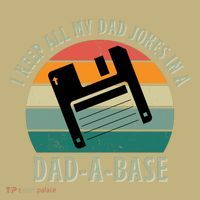 I Keep All My Dad Jokes In A DadABase Vintage Fathers Day T-Shirt thumb 7