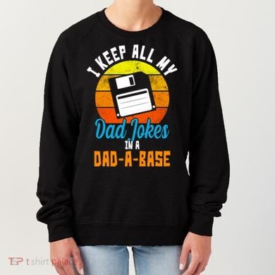 I Keep All My Dad Jokes In A Dad A Base Vintage Sunset Women's Sweatshirt