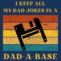 I Keep All My Dad Jokes In A DadABase Vintage Fathers Day Gift T-Shirt thumb 7