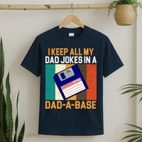 I Keep All My Dad Jokes In A Dad A Base Vintage Funny T-Shirt thumb 2