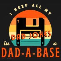 I Keep All My Dad Jokes In A DadABase Funny Retro Dad Joke Women's Hoodie thumb 2