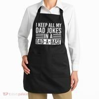 I Keep All My Dad Jokes In A Dad A Base Dad Jokes Apron thumb 2
