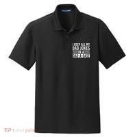 I Keep All My Dad Jokes In A Dad A Base Dad Jokes Dry Zone Grid Polo thumb 0