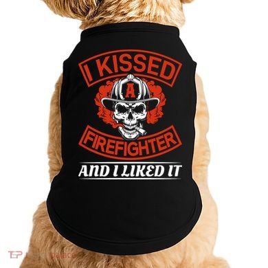 I Kissed A Firefighter And I Like It Doggie Tank
