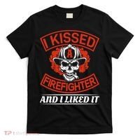I Kissed A Firefighter And I Like It T-Shirt thumb 0