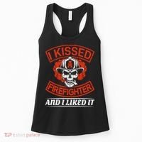 I Kissed A Firefighter And I Like It Women's Tank Top thumb 0