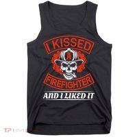 I Kissed A Firefighter And I Like It Tank Top thumb 0