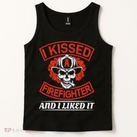 I Kissed A Firefighter And I Like It Tank Top thumb 2