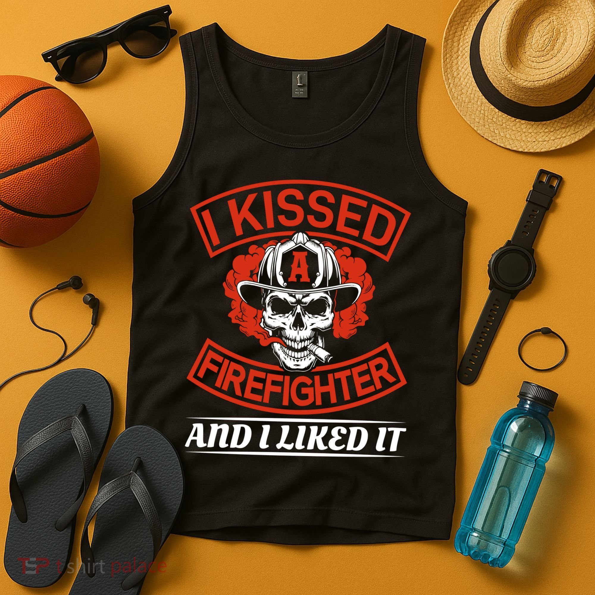 I Kissed A Firefighter And I Like It Tank Top