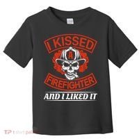 I Kissed A Firefighter And I Like It Toddler T-Shirt thumb 0