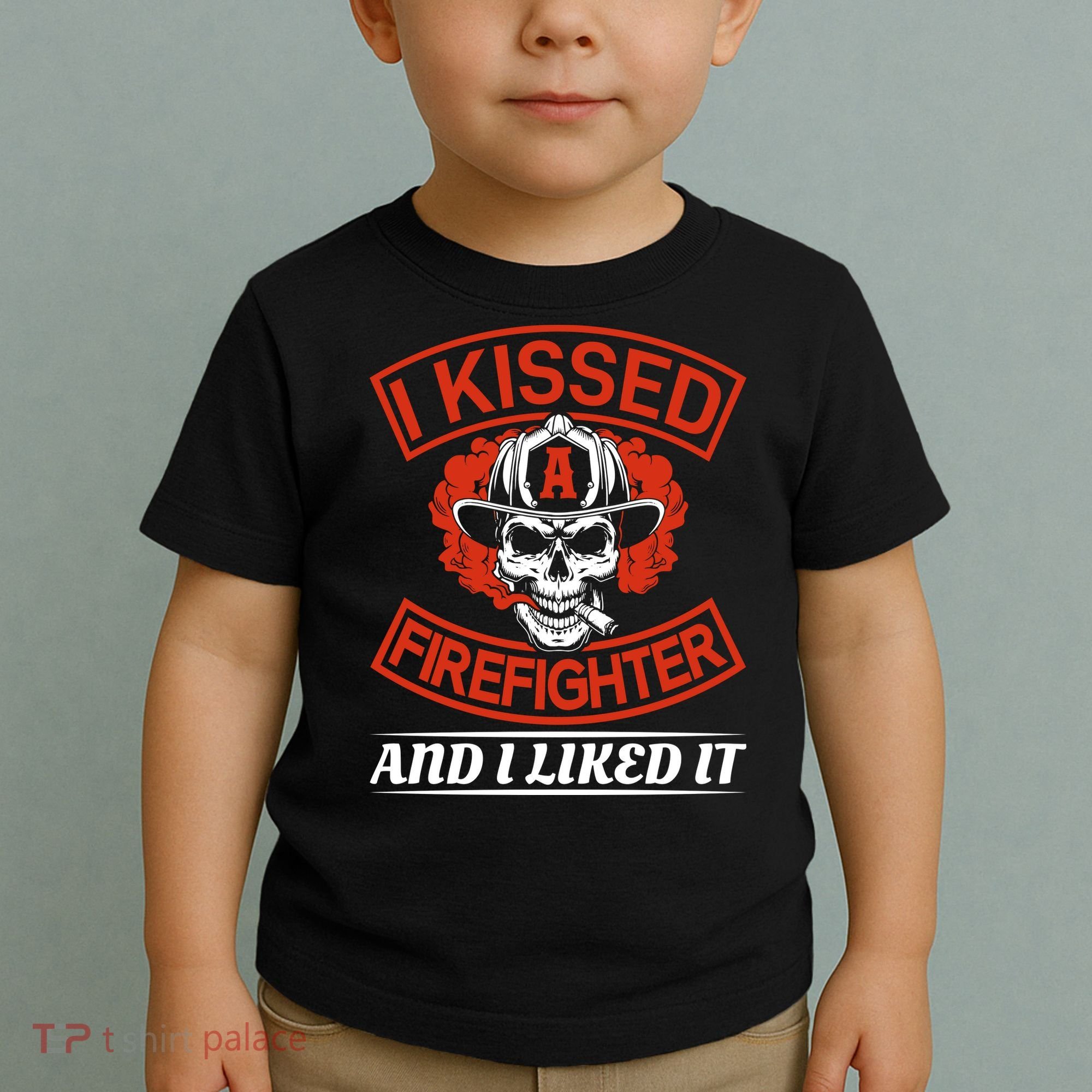 I Kissed A Firefighter And I Like It Toddler T-Shirt