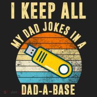 I Keep All My Dad Jokes In A Dad A Base Retro Sunset Beanie thumb 2