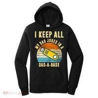 I Keep All My Dad Jokes In A Dad A Base Retro Sunset Women's Hoodie thumb 0