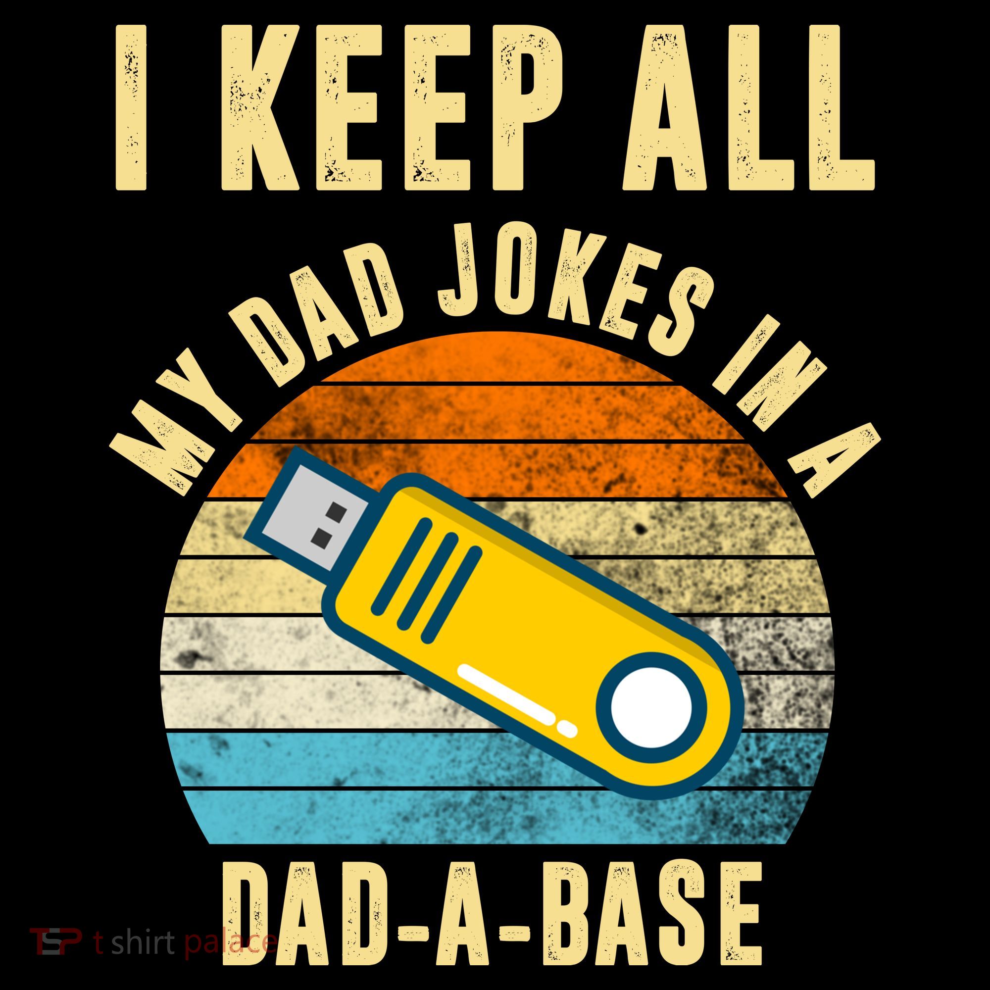 I Keep All My Dad Jokes In A Dad A Base Retro Sunset Women's Hoodie