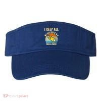 I Keep All My Dad Jokes In A Dad A Base Retro Sunset Visor thumb 0