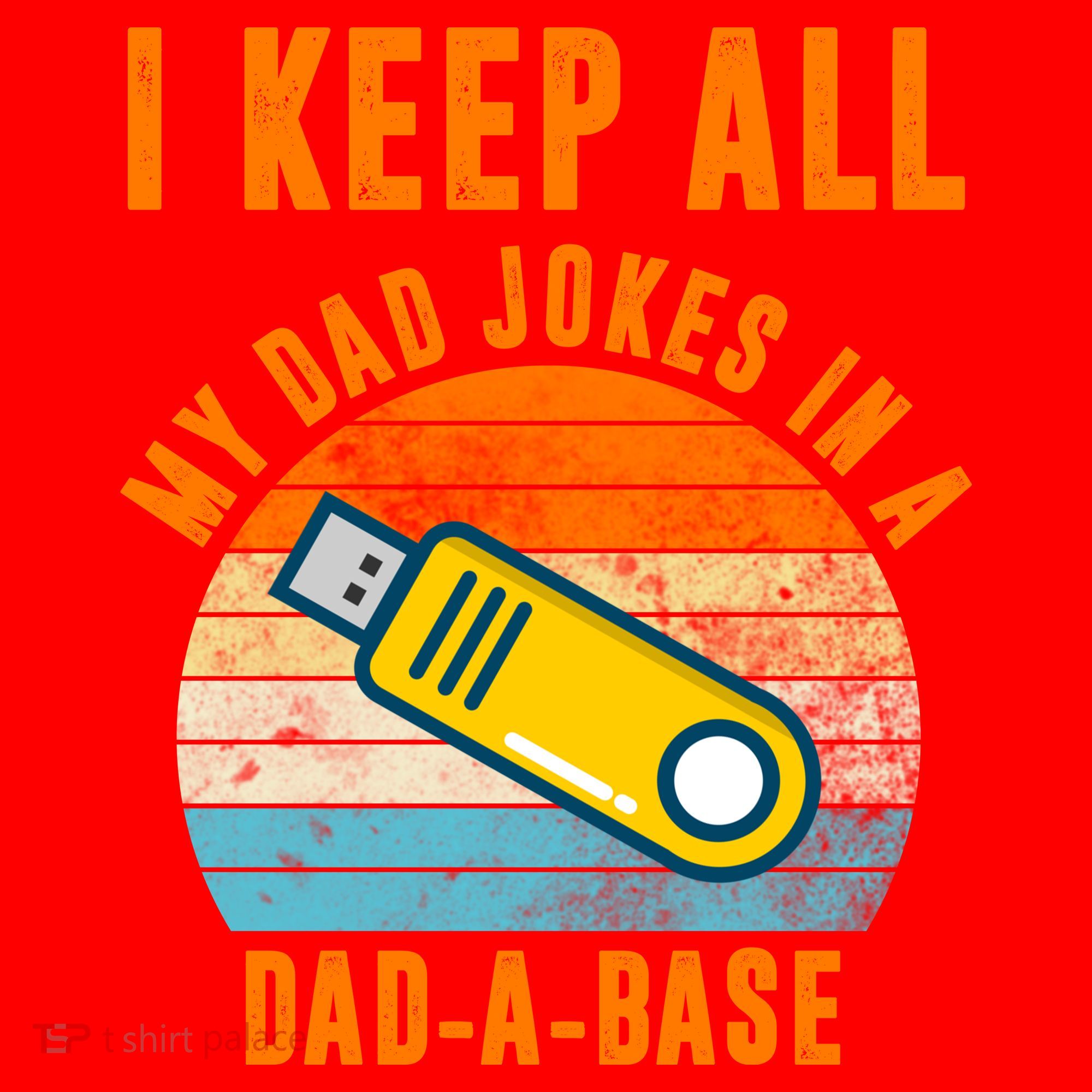 I Keep All My Dad Jokes In A Dad A Base Retro Sunset Santa Hat