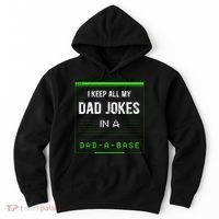I Keep All My Dad Jokes In A Dad A Base Funny Father Saying Hoodie thumb 0
