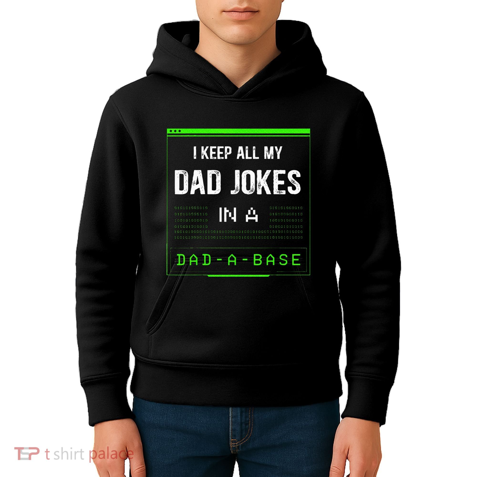 I Keep All My Dad Jokes In A Dad A Base Funny Father Saying Kids Hoodie