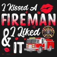 I Kissed A Fireman I Liked It Firefighter Valentine Days Women's Hoodie thumb 2