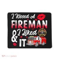 I Kissed A Fireman I Liked It Firefighter Valentine Days Mousepad thumb 0