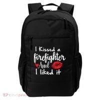 I Kissed A Firefighter And I Liked It Funny Fireman Gift Backpack thumb 0