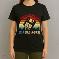 I Keep All My Dad Jokes In A Dad A Base Fathers Day Gift T-Shirt thumb 4